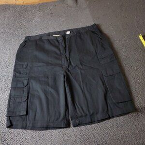 Boulder Creek Trading Cargo Shorts Big Tall Mens Size 46 Black Chino Khaki Cotto